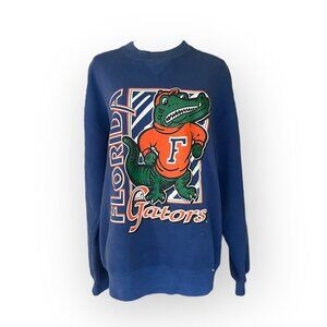 VTG University of Florida Gators Blue Russell Crewneck Sweater Large